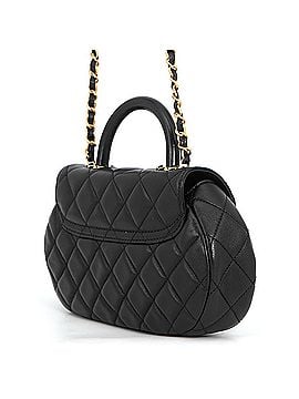 Chanel Chanel Chain Shoulder Bag Matelassé Coco Mark Lambskin AS4569 CHANEL 2-way Black Handbag Women's (view 2)