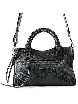 Balenciaga Balenciaga Shoulder Bag Le City Mini Arena Lambskin 806395 BALENCIAGA 2-way Black Handbag (view 1)
