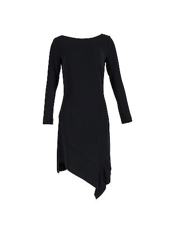 Roland Mouret Roland Mouret Asymmetric Dress in Black Polyester (view 1)