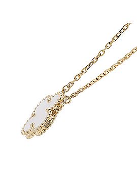 Van Cleef & Arpels Van Cleef & Arpels Alhambra Necklace Pendant Mother of Pearl 18K Yellow Gold VCARA45900 (view 2)