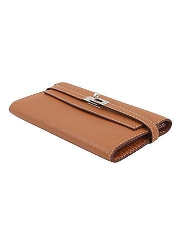 Hermès Hermes Kelly Wallet Long Gold Epsom Leather D Stamp HERMES Women's WALLET (view 2)