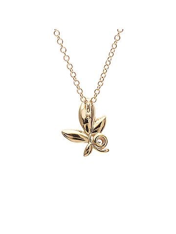 Tiffany & Co. Tiffany Olive Leaf Necklace Pink Gold (18K) Diamond Men,Women Fashion Necklace (Pink Gold) (view 1)