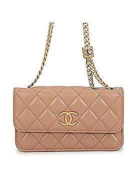 Chanel Chanel Chain Phone Pouch Matelassé Coco Mark Lambskin AP3047 CHANEL Smartphone Case (view 1)