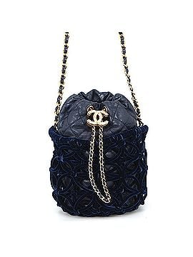 Chanel Chanel Chain Shoulder Bag, Coco Mark, Matelassé, Drawstring, Leather, Velvet, CHANEL Handbag, Handbag for Women, (view 1)