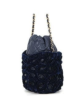 Chanel Chanel Chain Shoulder Bag, Coco Mark, Matelassé, Drawstring, Leather, Velvet, CHANEL Handbag, Handbag for Women, (view 2)