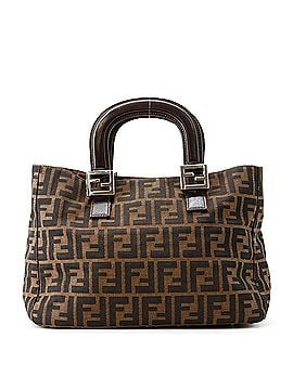 Fendi Fendi handbag, Zucca pattern, Mamma Baguette, canvas and leather, 26693 FENDI handbag (view 1)