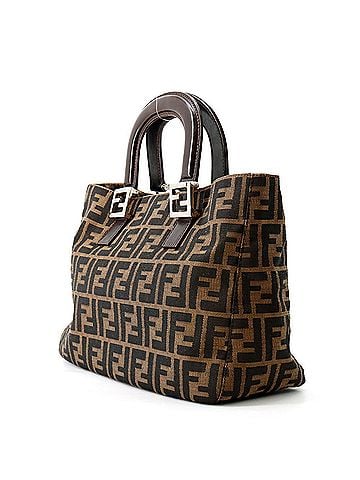 Fendi Fendi handbag, Zucca pattern, Mamma Baguette, canvas and leather, 26693 FENDI handbag (view 2)