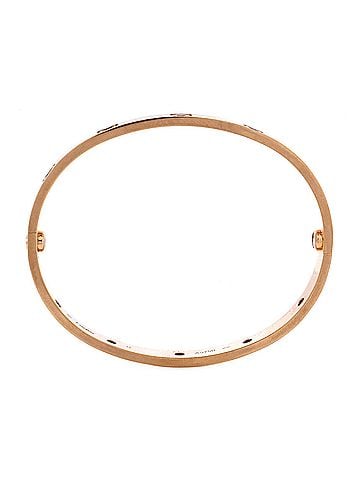Cartier Love 10 Stone Bracelet 18K Rose Gold with Garnet, Amethyst and Sapphire (view 2)