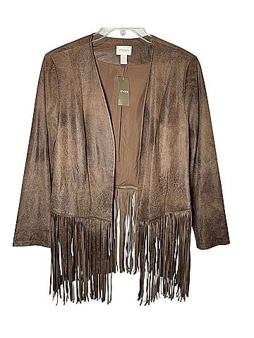 Chico's Faux Leather Jacket (view 1)