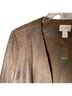 Chico's Brown Faux Leather Jacket Size L - photo 2