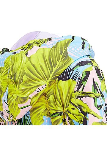 Versace VERSACE 2018 Garden print Reversible lilac tropical print nylon jacket IT40 S (view 2)