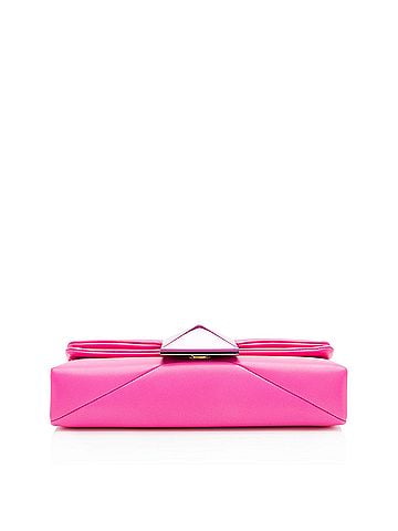 Mario Valentino Valentino Lambskin One Stud Clutch (view 2)