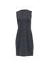 AKRIS 100% Wool Gray Akris Patterned Mini Shift Dress in Grey Wool Size 10 - photo 1