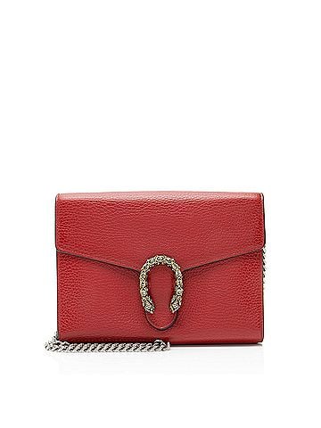 Gucci Gucci Leather Crystal Dionysus Chain Wallet (view 1)