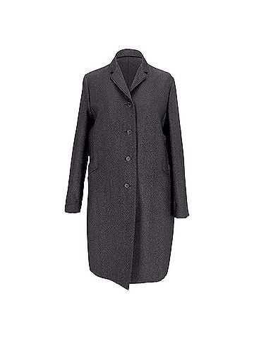 Jil Sander Jil Sander Long Coat in Grey Acetate (view 1)