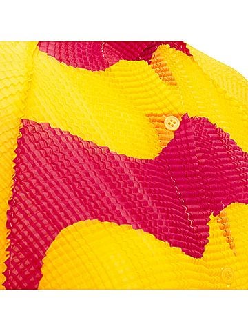 Issey Miyake Issey Miyake Pleats Please graphic wave plisse hi neck top (view 2)