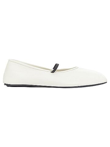 The Row The Row Nappa Leather Ballerina Flats (view 2)
