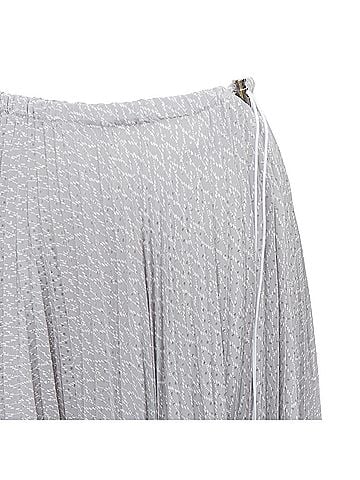 Fendi Fendi silk grey polka dots midi skirt (view 2)