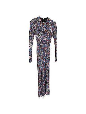 Isabel Marant Isabel Marant Linario Printed Midi Dress in Multicolor Viscose (view 1)