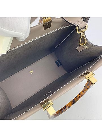 Fendi Fendi Leather Tote Bag Sunshine (view 2)
