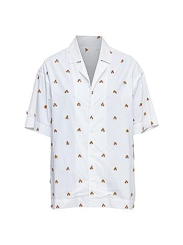 Jacquemus Jacquemus 2021 L'amour La Chemise Ble white glass embellished shirt (view 1)