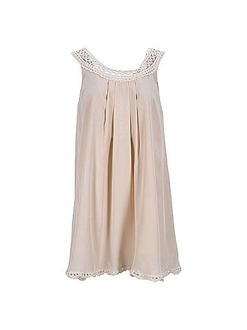 Temperley LONDON Temperley London Swiss Dot Lace Straps Mini Dress in Ivory Silk  (view 1)