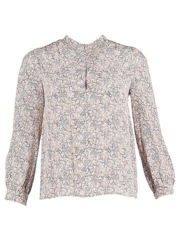 Vanessa Bruno  Vanessa Bruno Floral Print Blouse in Multicolor Silk (view 1)