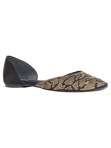 Roger Vivier Roger Vivier gold sequin ballerina flats (view 2)