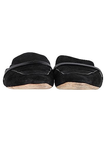 Malone Souliers  Malone Souliers Flat Mules in Black Suede (view 2)
