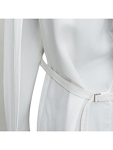Helmut Lang Helmut Lang tie front deconstructed backless vest top (view 2)