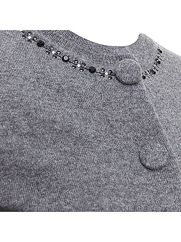Marc Jacobs Marc Jacobs grey embellished cardigan (view 2)