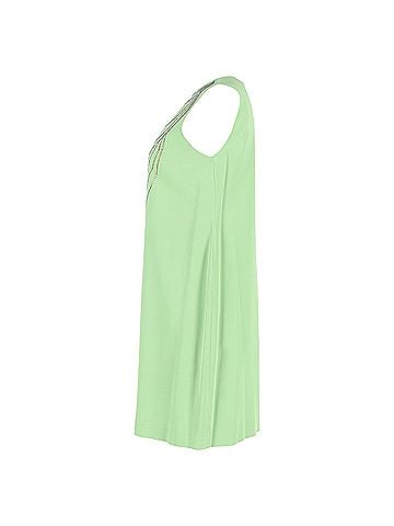 Moschino  Moschino Cheap and Chic Embellished Mini Dress in Green Silk (view 2)
