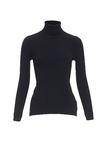 Jil Sander Jil Sander open back bar ruched turtleneck top (view 2)
