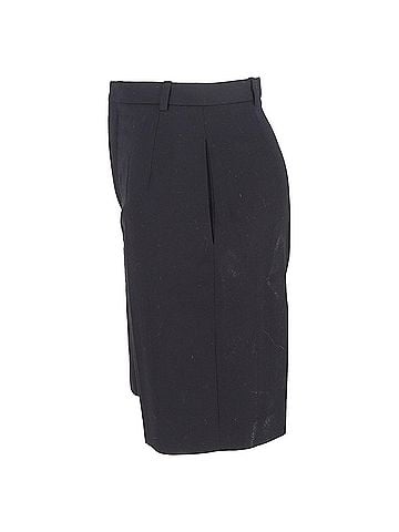 Saint Laurent Saint Laurent Tailored Shorts in Black Wool (view 2)