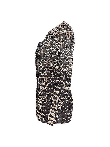 Missoni M Missoni Printed Cardigan in Black and Gold Cotton (view 2)