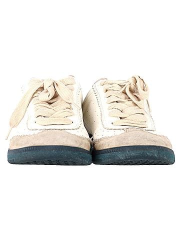 Isabel Marant  Isabel Marant  Bryce Lace-Up Sneakers in White Leather and Suede (view 2)