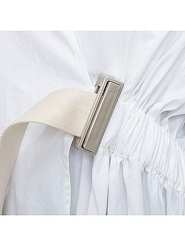 Acne Acne Studios Chen Poplin buckle belted utility dress (view 2)