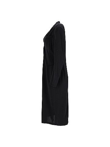 Jil Sander  Jil Sander Single-Breasted Midi Coat in Black Wool (view 2)