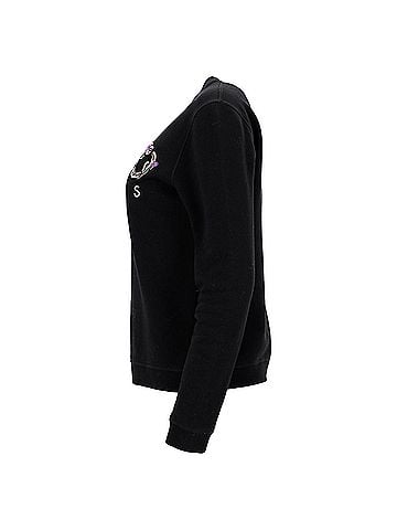 Kenzo  Kenzo Logo-Embroidered Crewneck Sweater in Black Cotton (view 2)