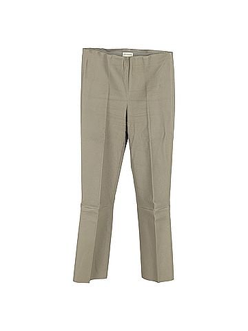 By Malene Birger  By Malene Birger Straight-Leg Trousers in Beige Leather (view 1)
