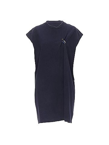 Acne Acne Studios cotton jewel pin oversized casual dress (view 1)