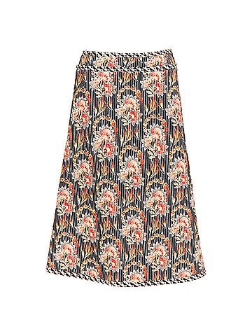 Oscar De La Renta Oscar De La Renta Silk Floral Print Quilted Skirt (view 1)