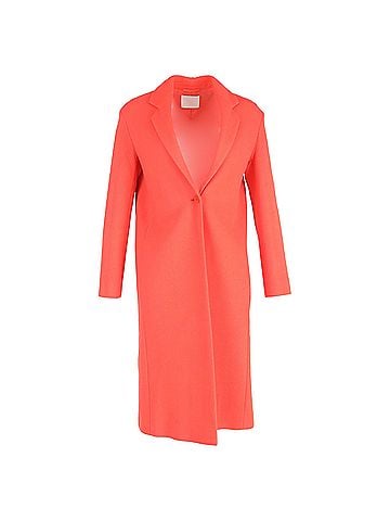 HUGO BOSS  Hugo Boss Single-Breasted Coat in Orange Wool (view 1)