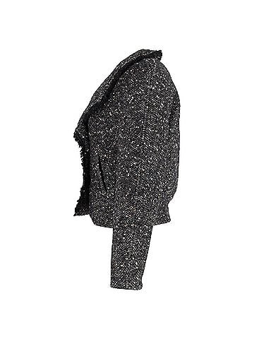 Isabel Marant Isabel Marant Etoile Edith Tweed Jacket in Black Wool (view 2)
