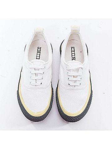 Céline Celine Trim Canvas Midsole Skate Sneakers (view 2)