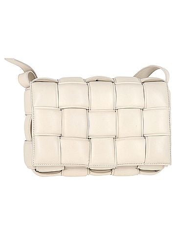 Bottega Veneta Bottega Veneta Padded Cassette Bag in White Lambskin Leather  (view 1)