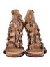 Giuseppe Zanotti 100% Leather Tan Giuseppe Zanotti Strappy Sandals in Brown Python Embossed Leather  Size EU 40 - photo 2