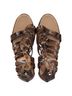 Giuseppe Zanotti 100% Leather Tan Giuseppe Zanotti Strappy Sandals in Brown Python Embossed Leather  Size EU 40 - photo 6