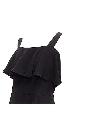 Alexander McQueen Alexander McQueen silk asymmetric flutter cocktail dress (view 2)