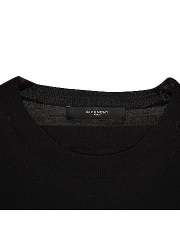 Givenchy  Givenchy Two-Toned Crewneck Sweater in Black and Grey Wool (view 2)